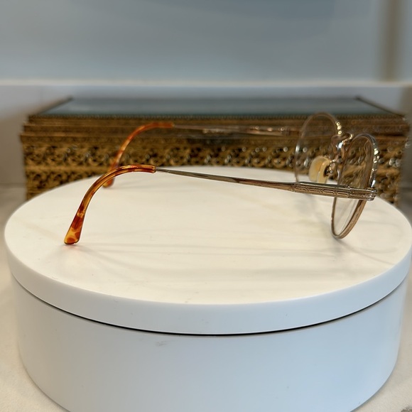 VTG Polo - Gold-Toned Round Rx Eyeglass Frames - EUC, w/ Ralph Lauren Hard-Case - Picture 4 of 17